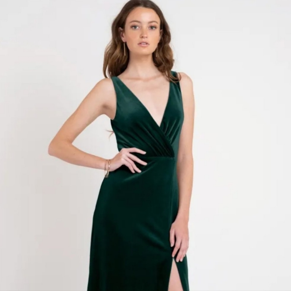 Jenny yoo collection long velvet dress